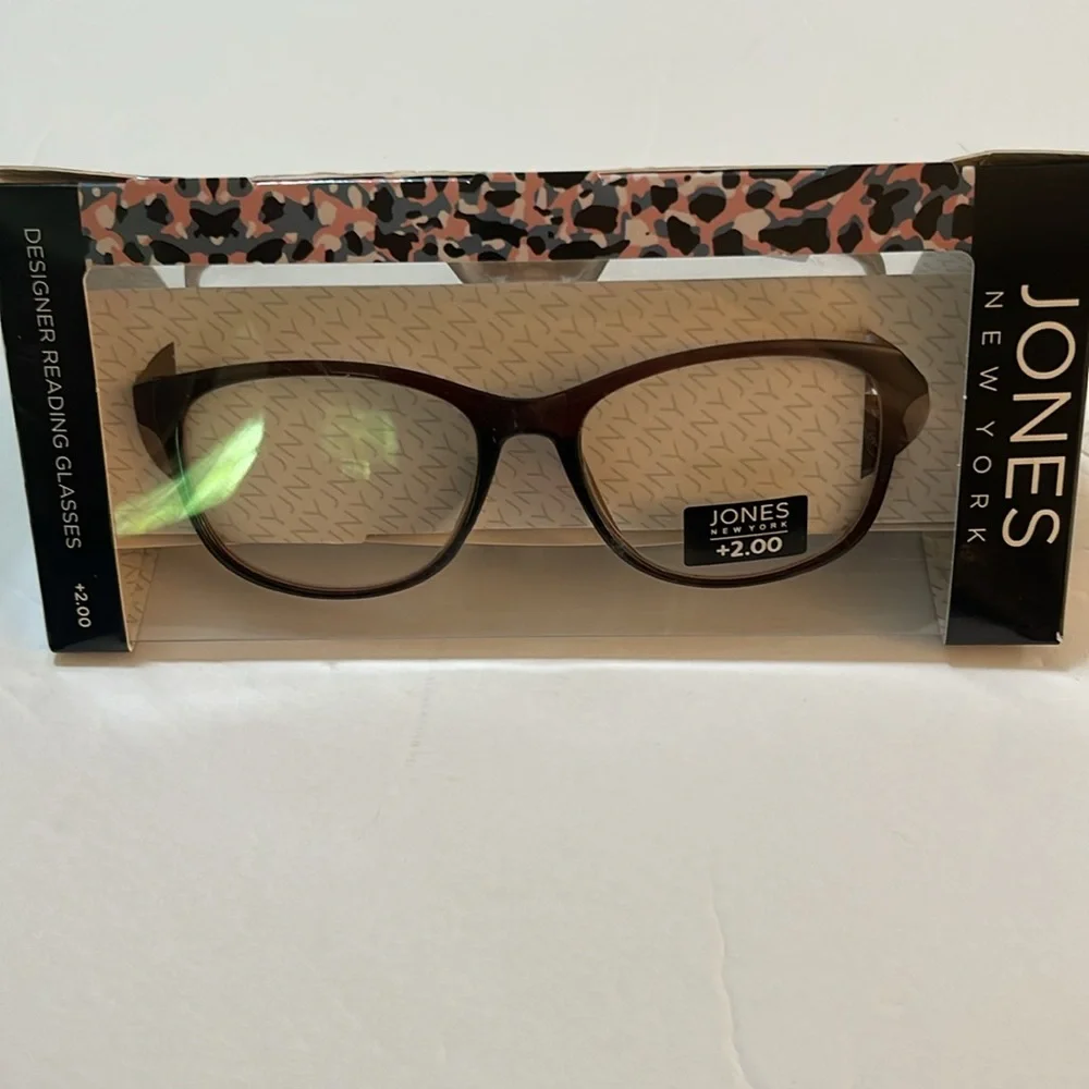 Jones New York Designer Reading Glasses 3 Pieces +2.00 New